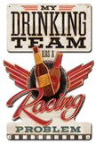 Drinking Team Vintage Sign Metal Sign