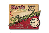 Mom's Laundry Vintage Sign Metal Sign
