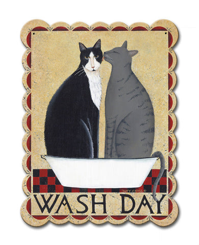 Wash-Day-Cats-Vintage-Sign-Metal-Sign