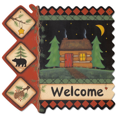 Welcome-Cabin-Vintage-Sign-Metal-Sign