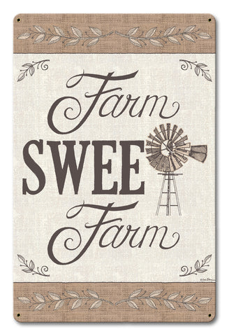 Farm Sweet Farm Vintage Sign Metal Sign