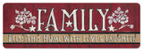 Family Bless This Home Vintage Sign Metal Sign
