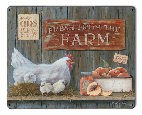 Fresh-From-The-Farm-Vintage-Sign-Metal-Sign