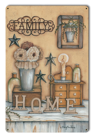 Family-Home-Vintage-Sign-Metal-Sign