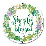 Simply Blessed Vintage Sign Metal Sign