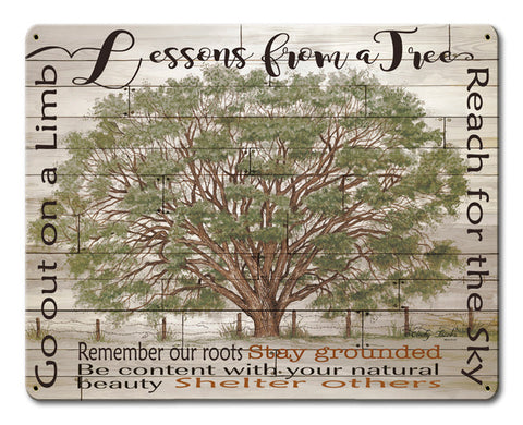Lessons-From-A-Tree-Vintage-Sign-Metal-Sign