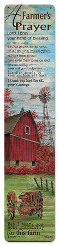 A Farmers Prayer Vintage Sign Metal Sign