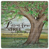 Lessons From A Tree Vintage Sign Metal Sign