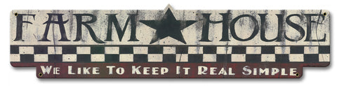Farm House Vintage Sign Metal Sign