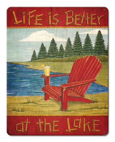 Life is Better Vintage Sign Metal Sign