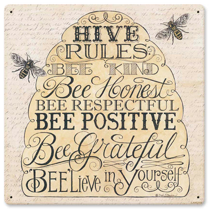 Hive-Rules-Vintage-Sign-Metal-Sign