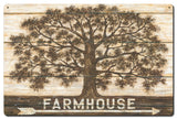 Farmhouse Tree Vintage Sign Metal Sign