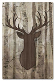 Stag Trees Vintage Sign Metal Sign
