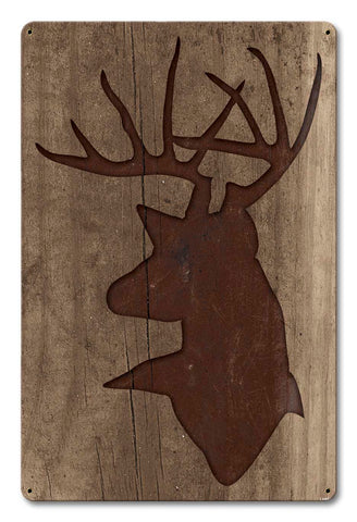 Stag-Wood-Vintage-Sign-Metal-Sign