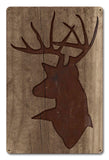 Stag Wood Vintage Sign Metal Sign