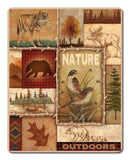 Nature Outdoors Vintage Sign Metal Sign
