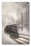 Snow Train Vintage Sign Metal Sign