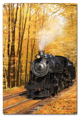 Fall-Train-Vintage-Sign-Metal-Sign