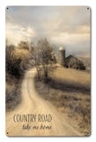 Country Road Take Me Home Vintage Sign Metal Sign