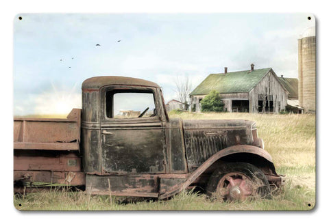 Truck-Barn-Vintage-Sign-Metal-Sign