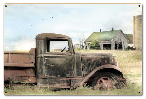 Truck-Barn-Vintage-Sign-Metal-Sign