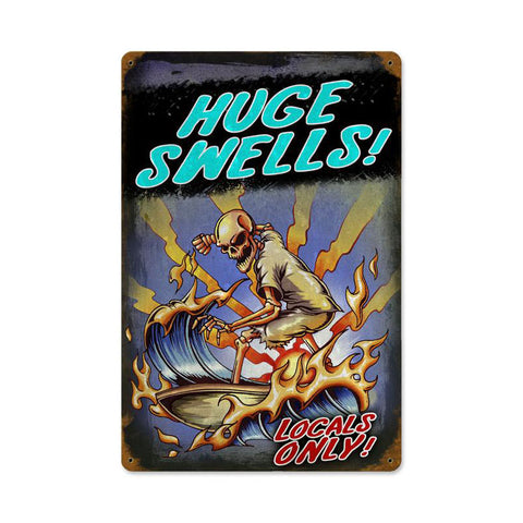 Locals Only Vintage Sign Metal Sign