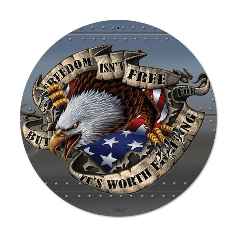 Freedom-Isn'T-Free-Vintage-Sign-Metal-Sign