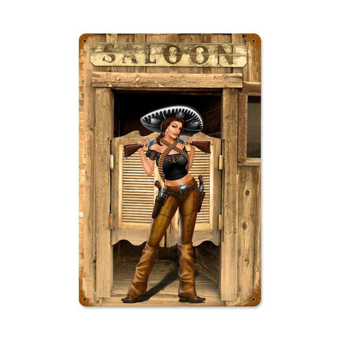 Bandita Saloon Vintage Sign Metal Sign