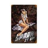 Spark It Up Metal Sign