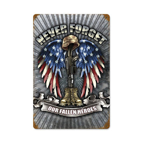 Fallen-Heroes-Vintage-Sign-Metal-Sign