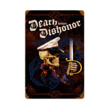 Death Before Dishonor Vintage Sign Metal Sign