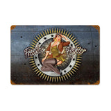 Freedom Fighter Vintage Sign Metal Sign