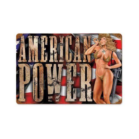 American-Power-Vintage-Sign-Metal-Sign