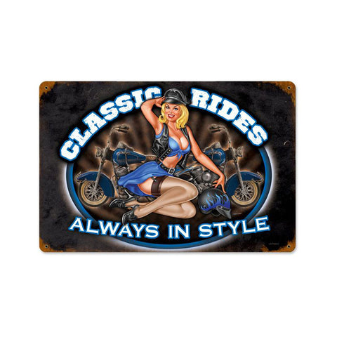 Classic Rides Vintage Sign Metal Sign