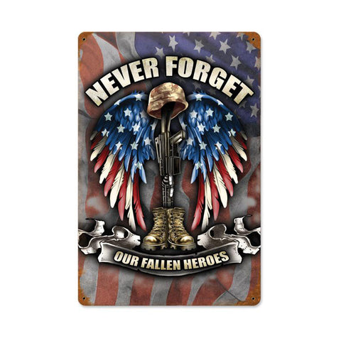 Fallen-Heroes-Vintage-Sign-Metal-Sign