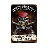 Dirty Pirates Vintage Sign Metal Sign