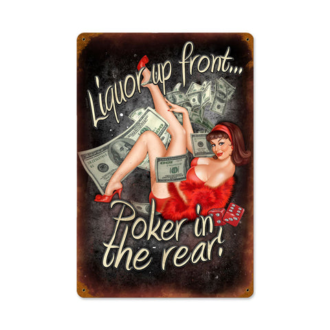 Poker-In-The-Rear-Vintage-Sign-Metal-Sign