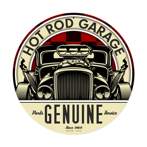 Genuine Hot Rod Vintage Sign Metal Sign