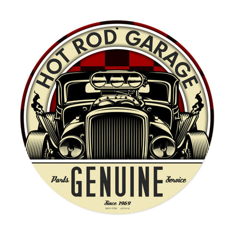 Genuine-Hot-Rod-Vintage-Sign-Metal-Sign