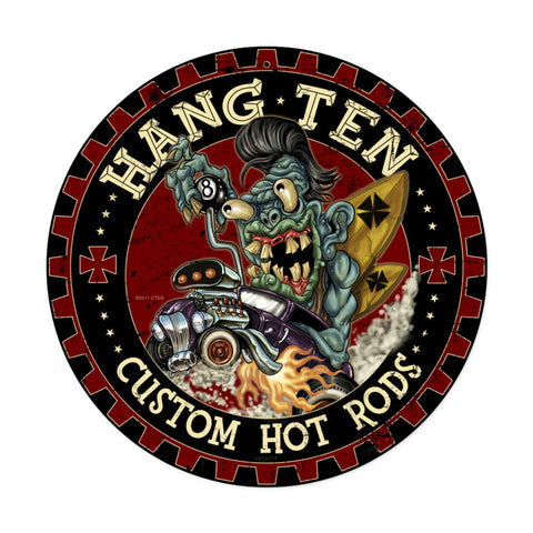 Hot Rod Monster Vintage Sign Metal Sign