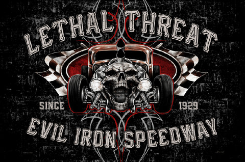 Evil Iron Vintage Sign Metal Sign