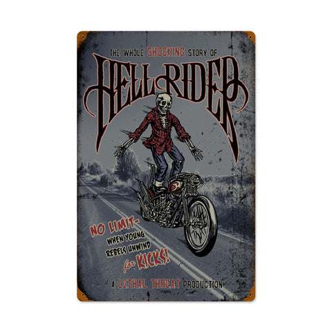 Hell-Rider-Vintage-Sign-Metal-Sign