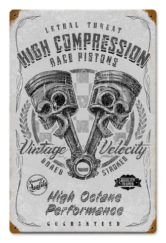 High-Compression-Pistons-Vintage-Sign-Metal-Sign