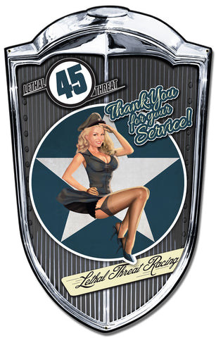 Grill-Sign-Bomber-Babe-Vintage-Sign-Metal-Sign