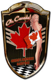 Grill Sign Canadian Babe Vintage Sign Metal Sign