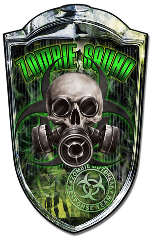 Grill-Sign-Zombie-Racer-Vintage-Sign-Metal-Sign