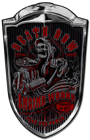 Grill Sign Death Row Vintage Sign Metal Sign