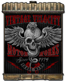 Radiator Snake Skull Vintage Sign Metal Sign