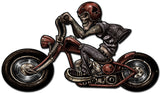 Skull Biker Left Vintage Sign Metal Sign