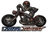 Motorcycle-Skull-Left-Metal-Sign
